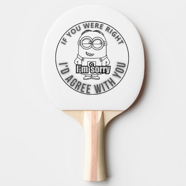 Ich bin soory tischtennis schläger (Vorderseite)