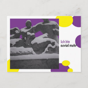ich bin soviel mehr postkarte