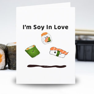 Ich bin Soy verliebt in dich Valentinstag Feiertagskarte