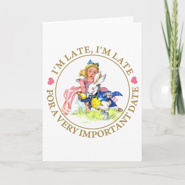 Ich bin spät, ich bin spät für ein sehr wichtiges karte (Vorderseite)