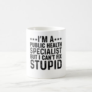 Ich bin Spezialist für öffentliche Gesundheit, abe Kaffeetasse
