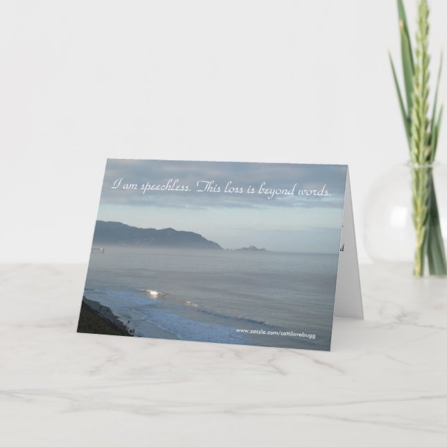 Ich bin sprachlos, Condolence Card Karte (Vorderseite)