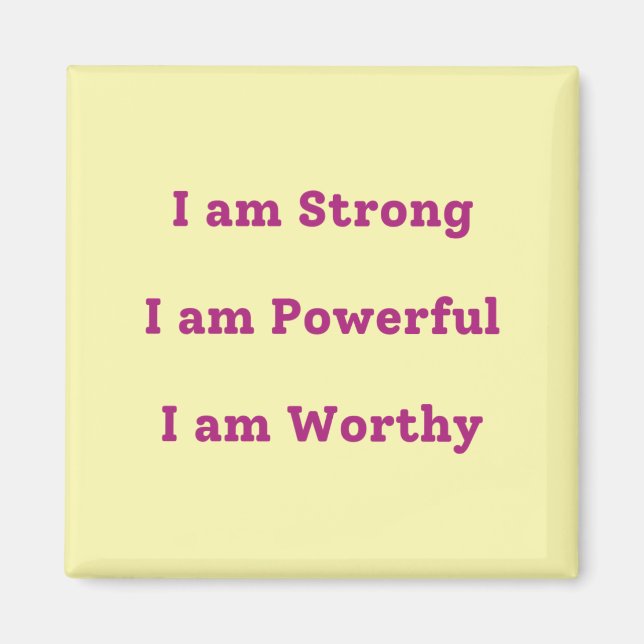 Ich bin ... Square Magnet (Vorne)