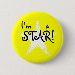 Ich bin STAR! | Gelb Button