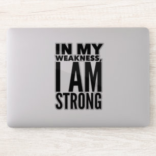 Ich bin stark Vinyl Sticker