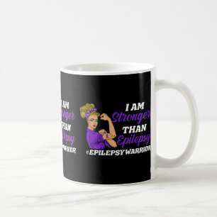 Ich bin stärker als Epilepsie Warrior Epilepsy Awa Kaffeetasse