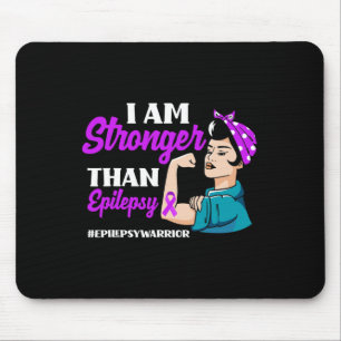 Ich bin stärker als Epilepsie Warrior Epilepsy Awa Mousepad