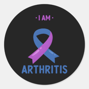 Ich bin stärker als Hritis Rheumatoid Hritis Aware Runder Aufkleber