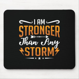 Ich bin stärker als jeder Sturm Coffee Bewusstsein Mousepad