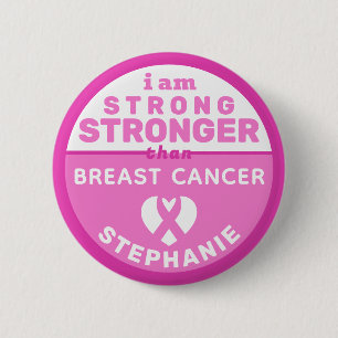 Ich bin stärker als metastatic Brustkrebs Knopf Button