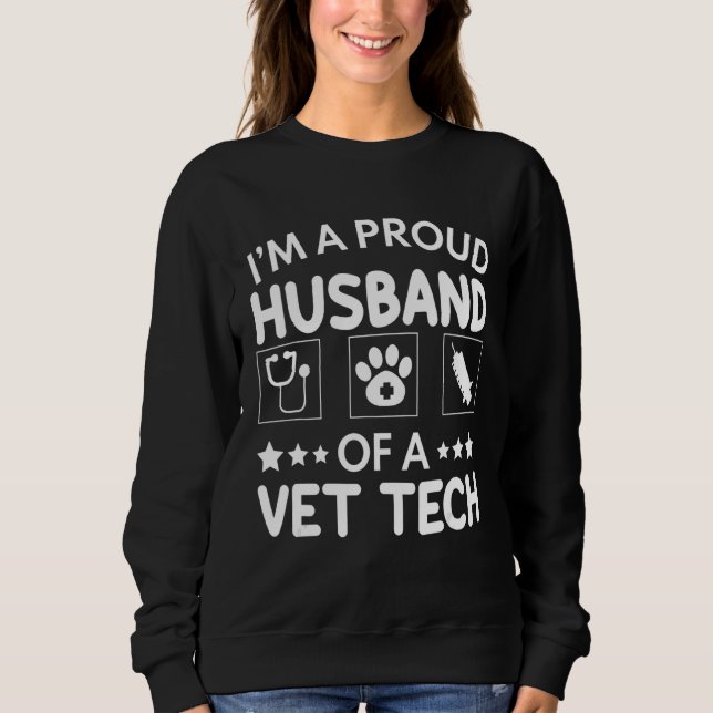 Ich bin stolz auf einen Tierarzt Sweatshirt (Vorderseite)