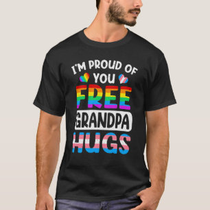 Ich bin stolz auf euch Grandpa Hugs LGBT LGBTQ Gay T-Shirt