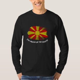Ich bin stolz auf meine Wurzeln - Vintage-Makedoni T-Shirt