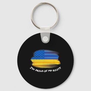 Ich bin stolz auf meine Wurzeln - Vintage Ukrainis Schlüsselanhänger