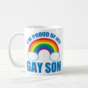 Ich bin stolz auf meinen Gay Son LGBTQ Support Vat Kaffeetasse