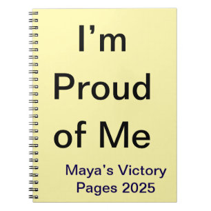 Ich bin stolz auf mich Custom Motivation Journal N Notizblock