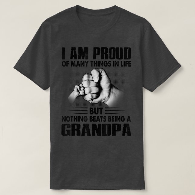 Ich bin stolz auf viele Dinge, die das Leben nicht T-Shirt (Design vorne)