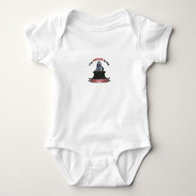Ich bin stolz, Brite zu sein Baby Strampler (Vorderseite)