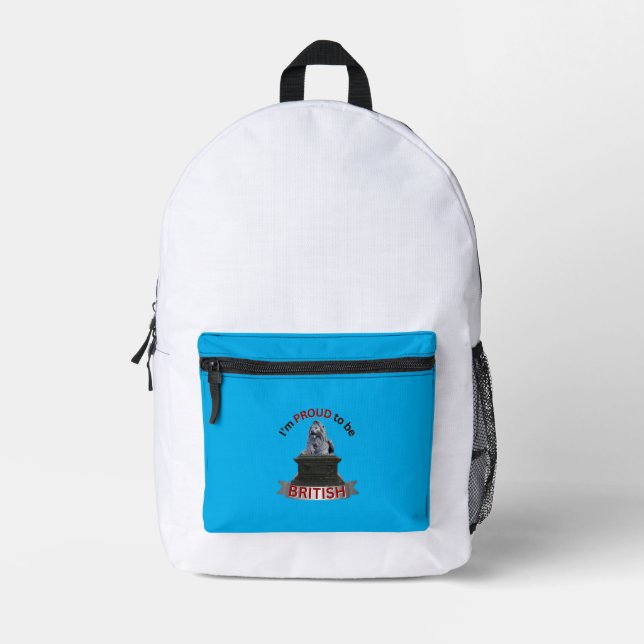 Ich bin stolz, Brite zu sein Bedruckter Rucksack (Vorderseite)