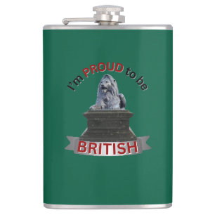 Ich bin stolz, Brite zu sein Flachmann