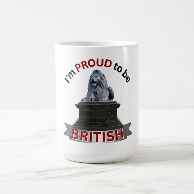 Ich bin stolz, Brite zu sein Kaffeetasse (Mittel)