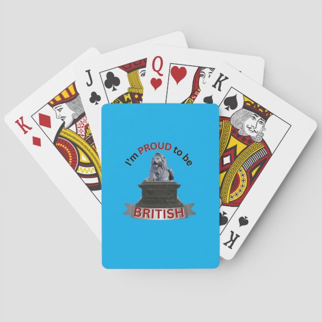 Ich bin stolz, Brite zu sein Spielkarten (Rückseite)