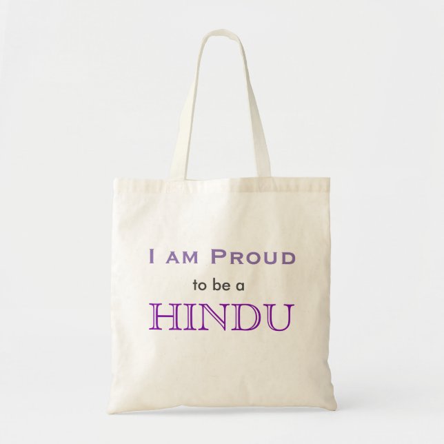 Ich bin stolz, eine hinduistische Tasche zu sein (Vorne)
