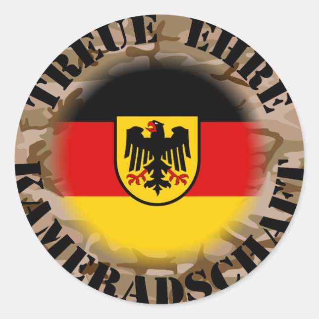 Ich bin stolz .... runder aufkleber (Vorderseite)