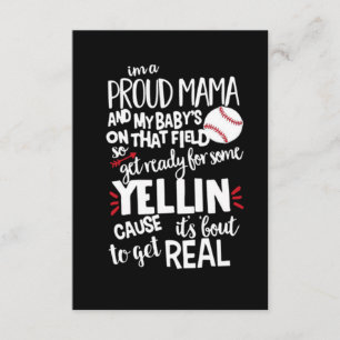 Ich bin stolz und mein Baby ist auf diesem Feld Begleitkarte