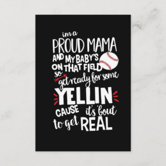 Ich bin stolz und mein Baby ist auf diesem Feld Begleitkarte