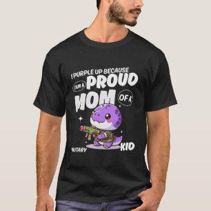 Ich bin stolz und zeige es durch Lila T-Shirt