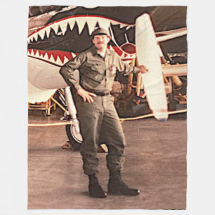 ICH BIN STOLZ VETERAN FLEECEDECKE