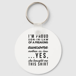 Ich bin stolzer Schwiegersohn einer Schwiegermutte Schlüsselanhänger