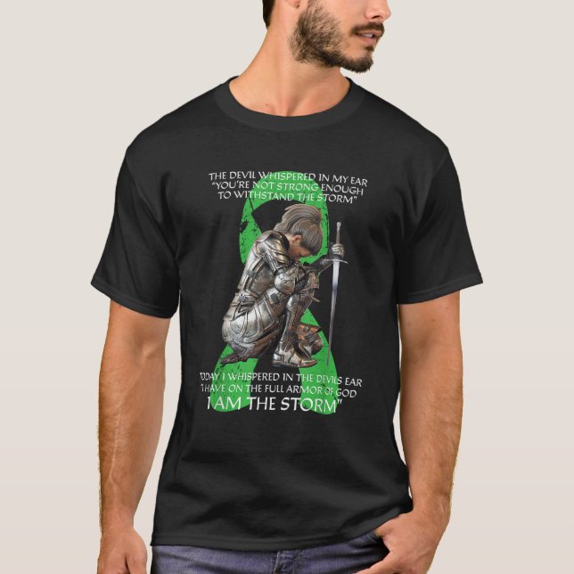 Ich bin Storm Non Hodgkins Lymphom Christliche Kre T-Shirt (Vorderseite)