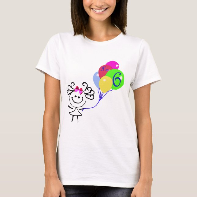 Ich bin Strichmännchen 6 T-Shirt (Vorderseite)