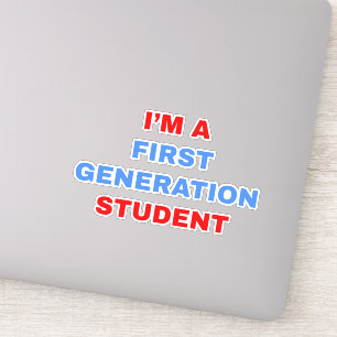 Ich bin Student der ersten Generation Aufkleber