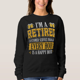 Ich bin stündlich ein ehrenamtlicher Kundenservice Sweatshirt