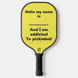 Ich bin süchtig nach Pickleball Pickleball Schläger