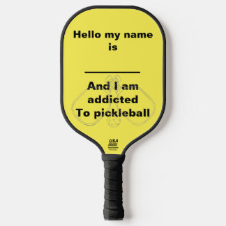 Ich bin süchtig nach Pickleball Pickleball Schläger