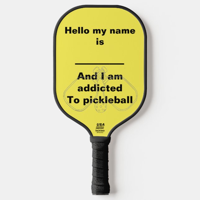 Ich bin süchtig nach Pickleball Pickleball Schläger (Vorderseite)
