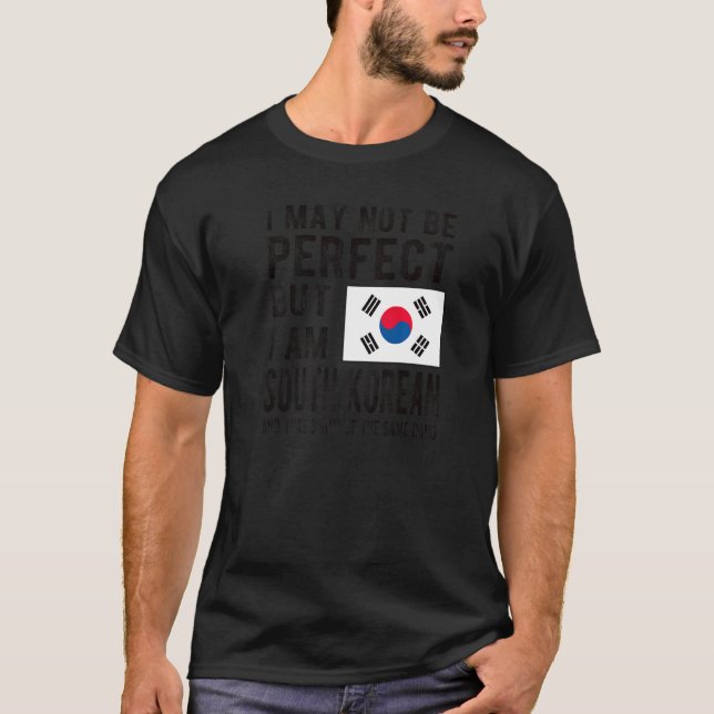 Ich bin Südkoreanischer Flagge Südkoreas Südkorean T-Shirt (Vorderseite)