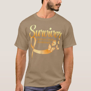 Ich bin Survivor Butterfly Childhood Cancer Awaren T-Shirt