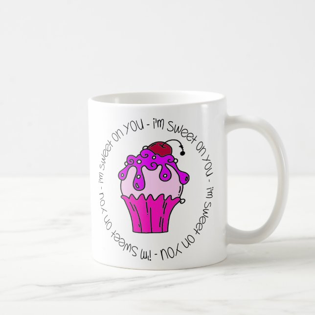 Ich bin süß auf deinem Valentin Tasse (Rechts)