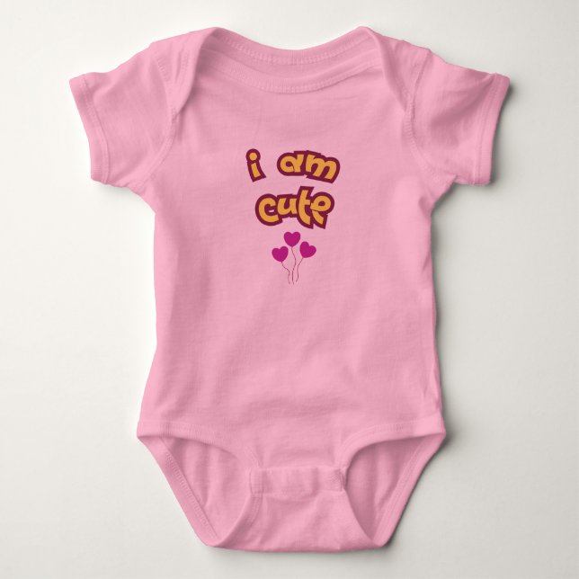 Ich bin süß baby strampler (Vorderseite)