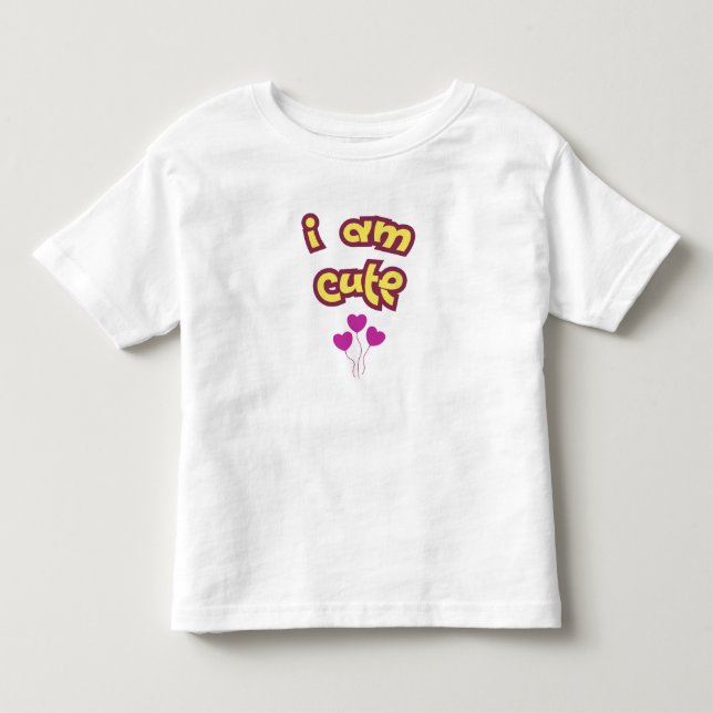 Ich bin süß kleinkind t-shirt (Vorderseite)