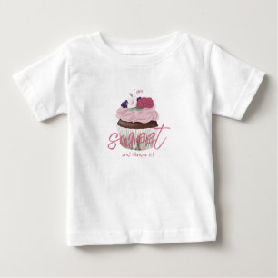 Ich bin süß und ich weiß es Cupcake Baby T-shirt