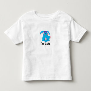 Ich bin süßer blauer Hase Kleinkind T-shirt