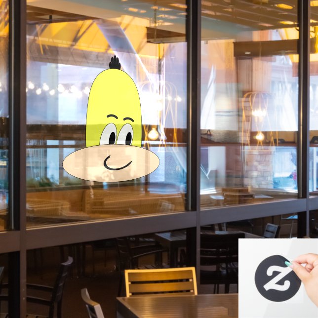 Ich bin Sveety, Einzigartiges Comic, Funny Face Ca Fensteraufkleber (Restaurantfenster)