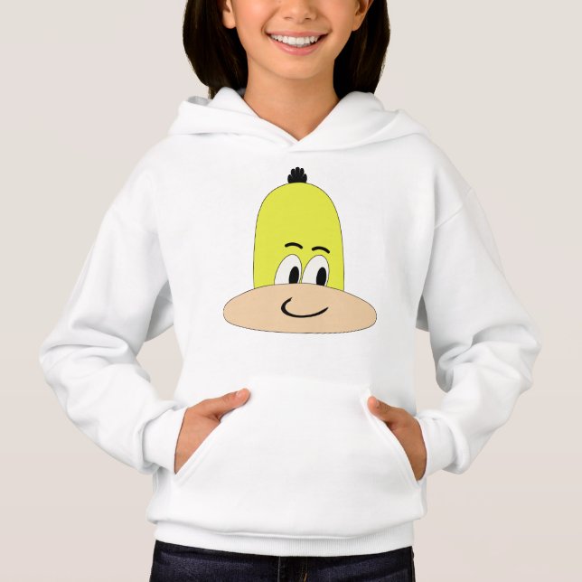 Ich bin Sveety, Funny Face Cartoon Hoodie (Vorderseite)