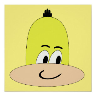 Ich bin Sveety, Funny Face Cartoon Poster